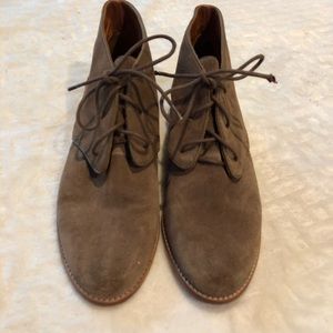 Rebecca Minkoff Hidden Wedge Tan Suede bootie